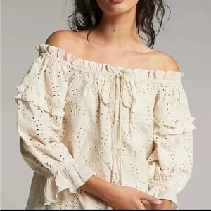 Anthropologie off the shoulder top